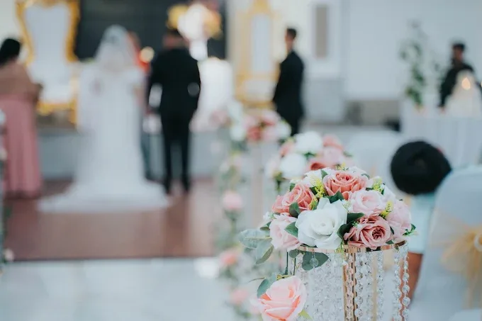 Blur Aisle Flower at M&N Event Hall.